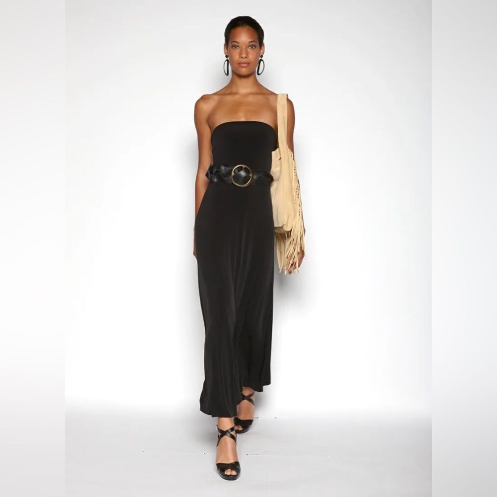 POLO Ralph Lauren Black Strapless Maxi Dress,‎ Size XS, BELT NOT INCLUDED